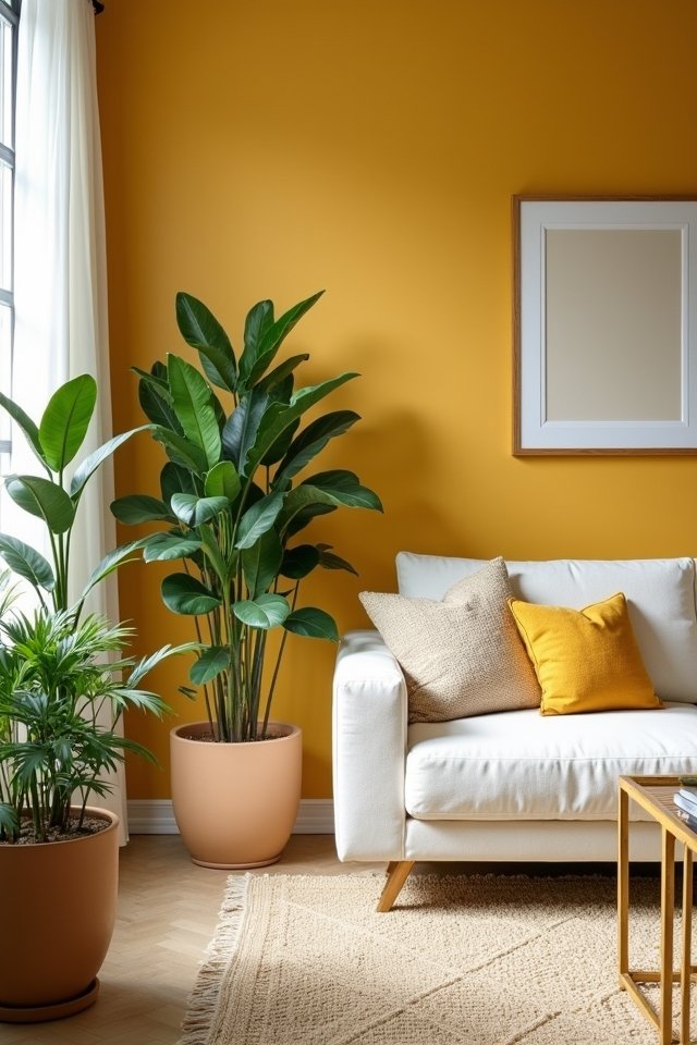 joyful warm mustard yellow