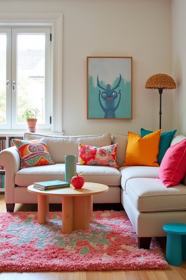 kid friendly living room decor