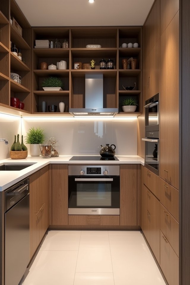 l shaped kitchen storage solutions