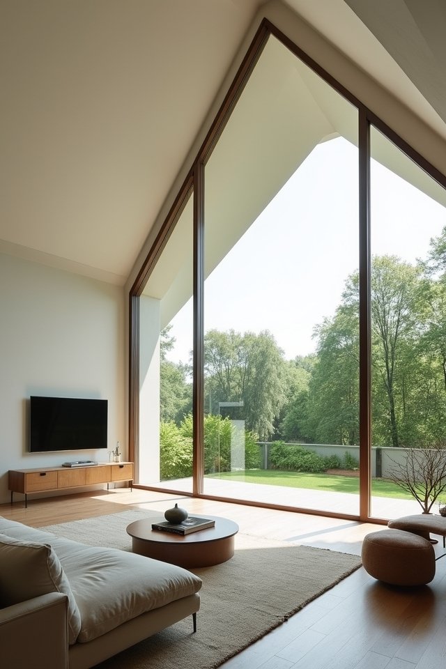 large windows enhance airiness