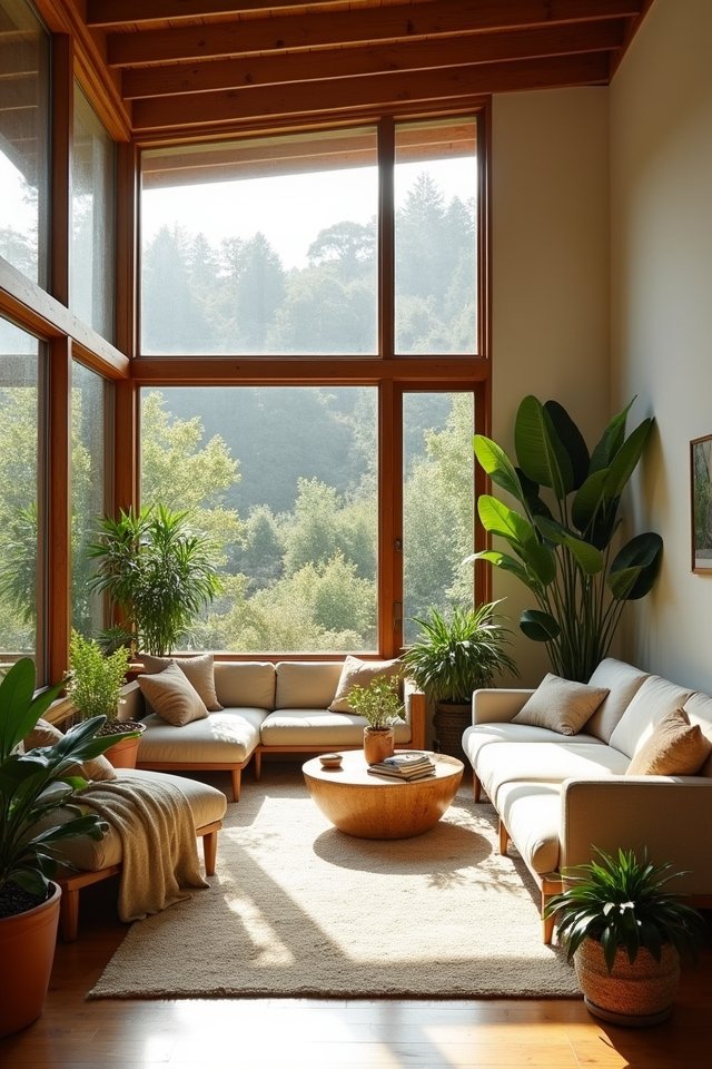 large windows for light