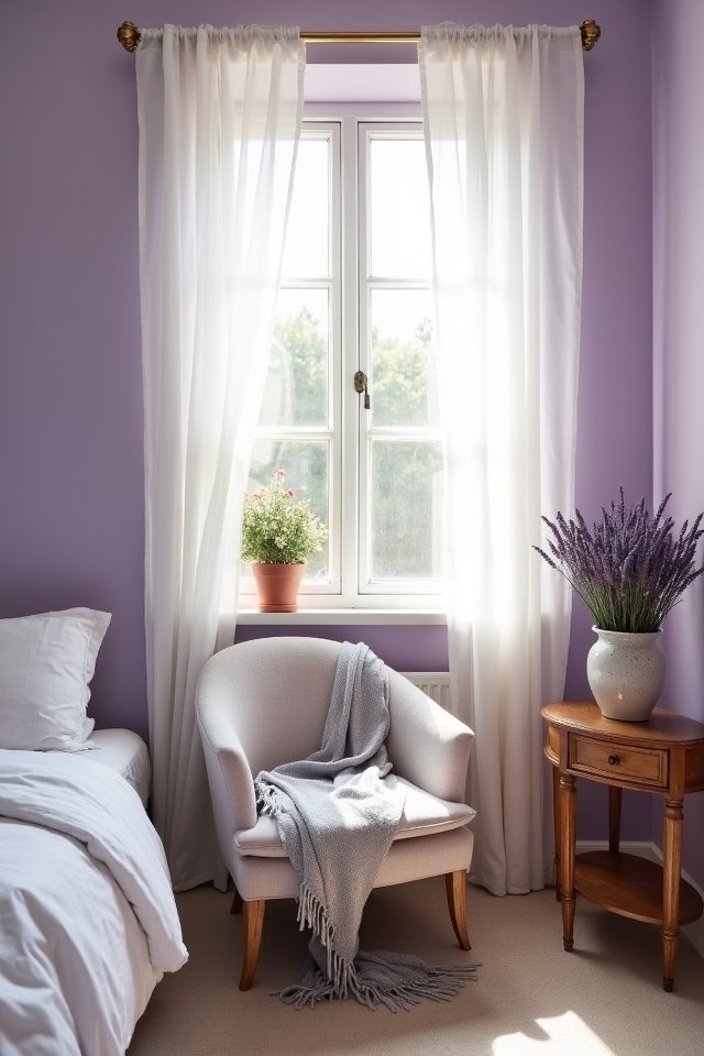 lavender creates serene ambiance