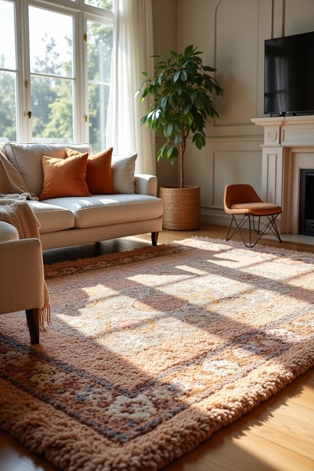 layer rugs for comfort