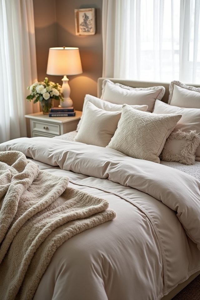 layered bedding for comfort