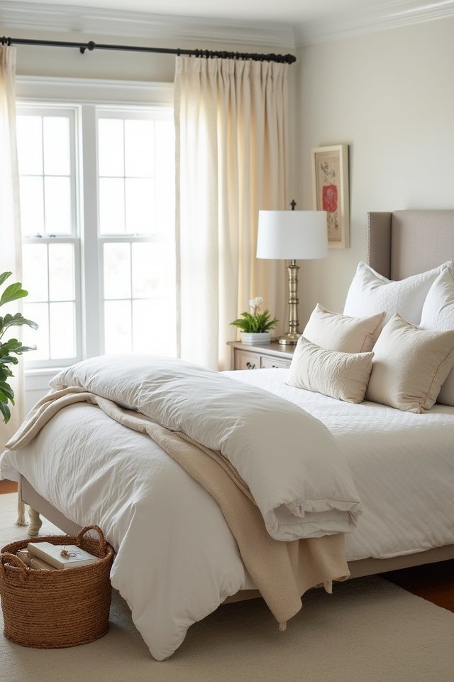 layered bedding for comfort
