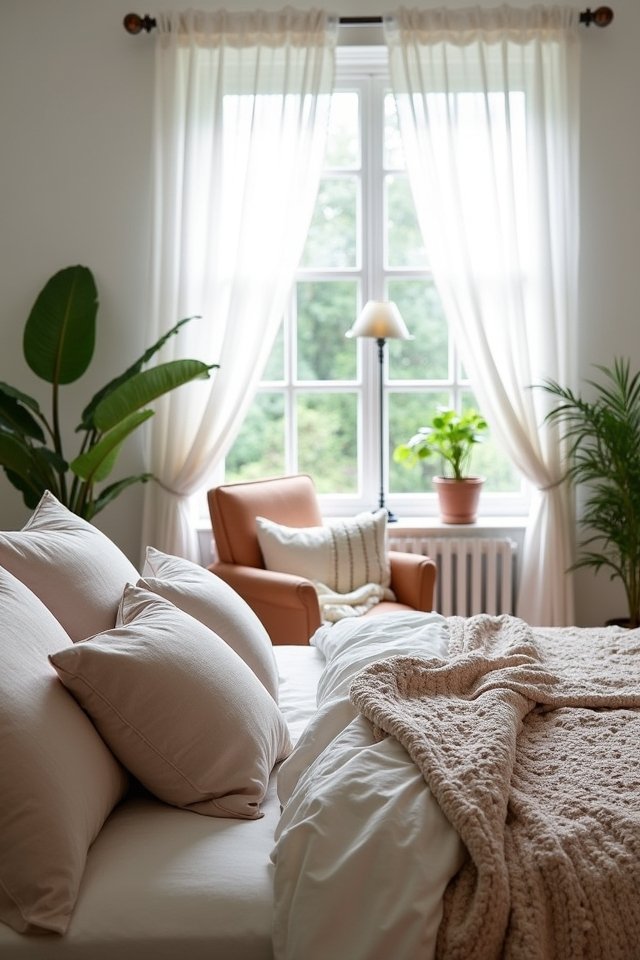 layered bedding for comfort