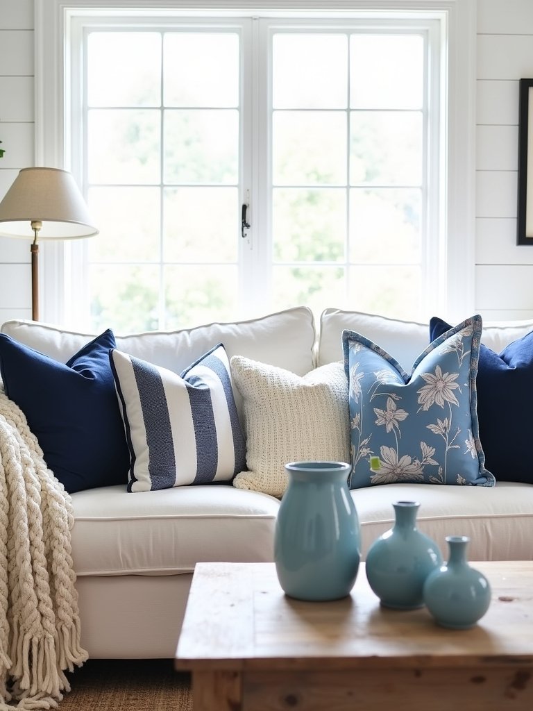 layered blue and white textures