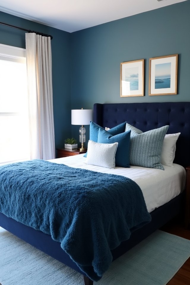 layered blues create serenity