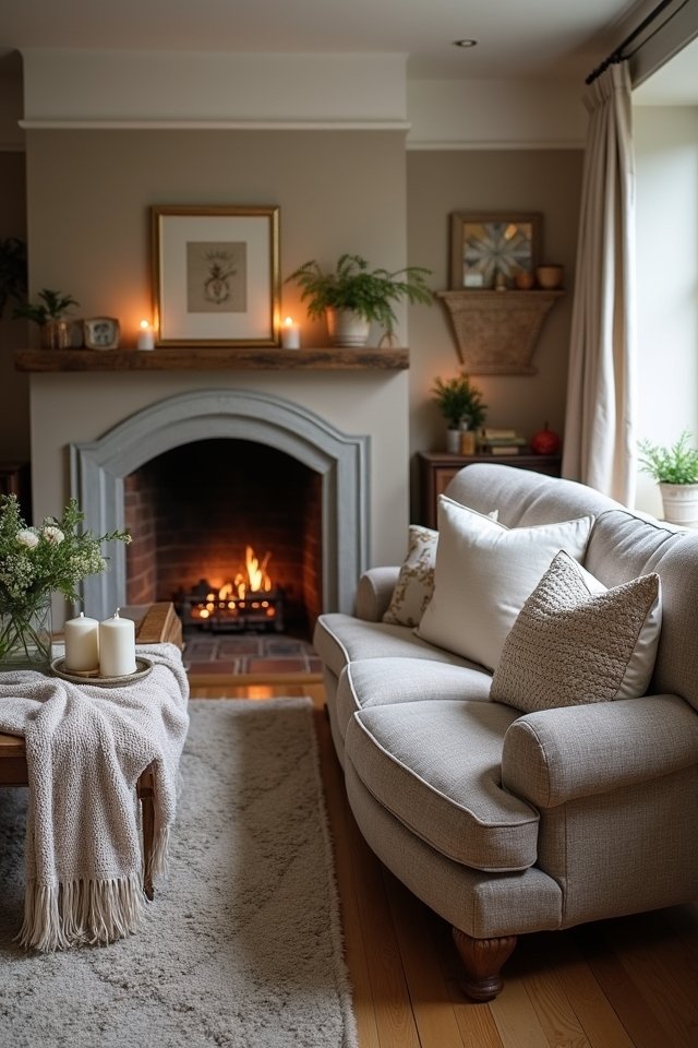 layered cozy textile decor