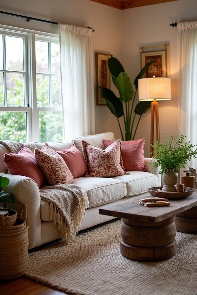 layered cozy textile design