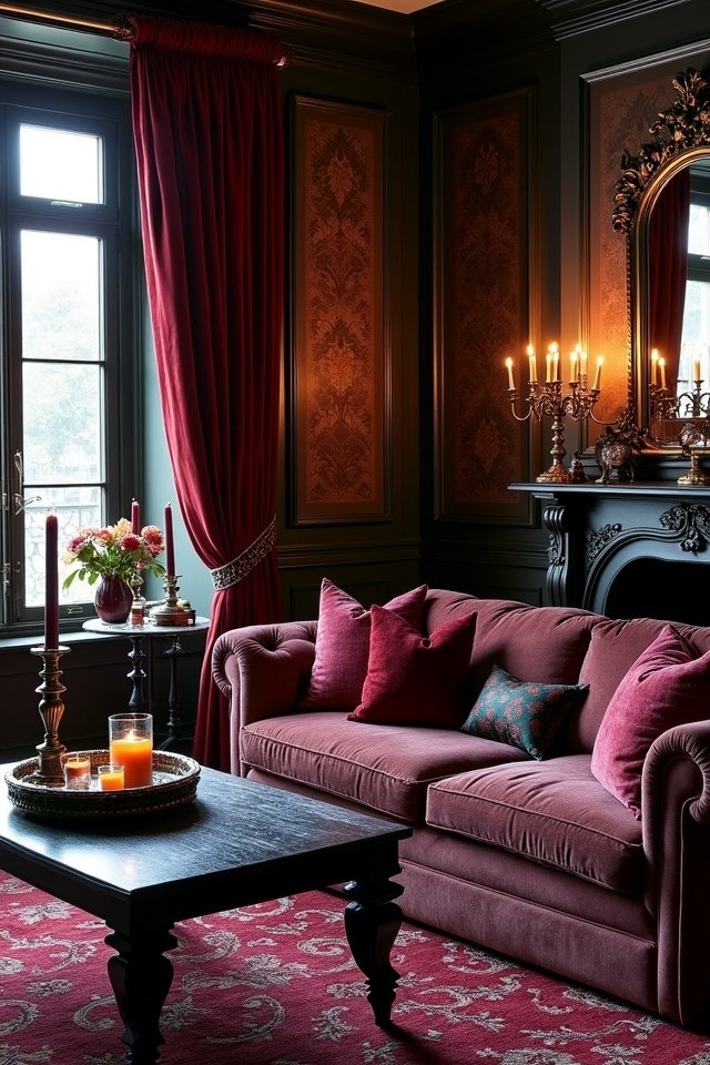 layered gothic decor patterns