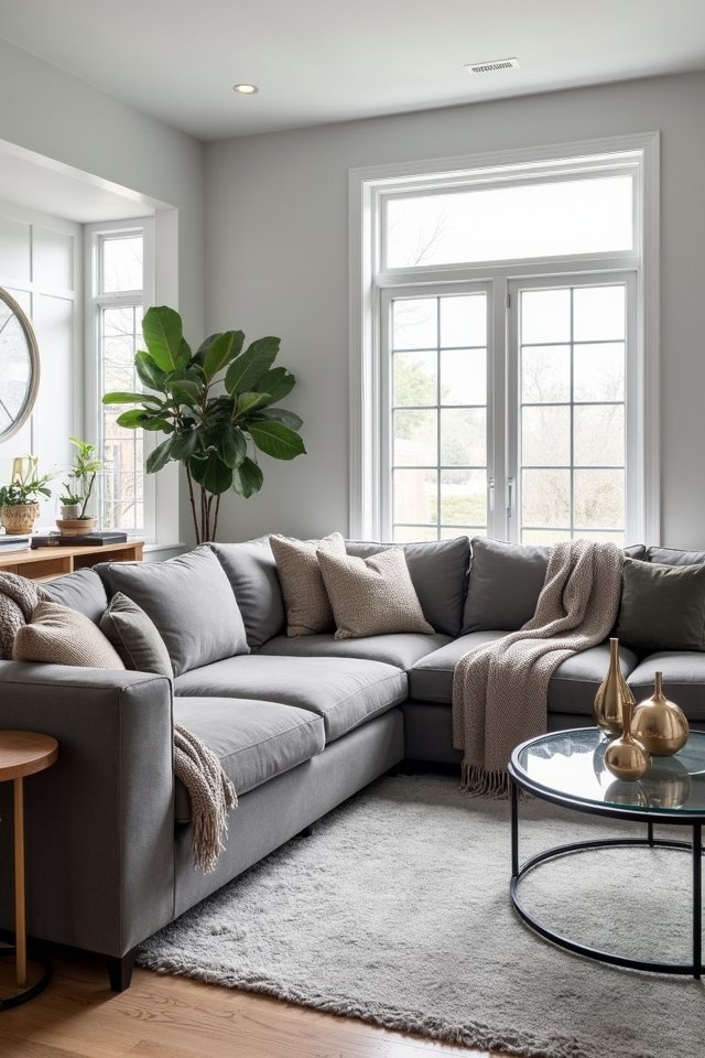 layered grey upholstery textures