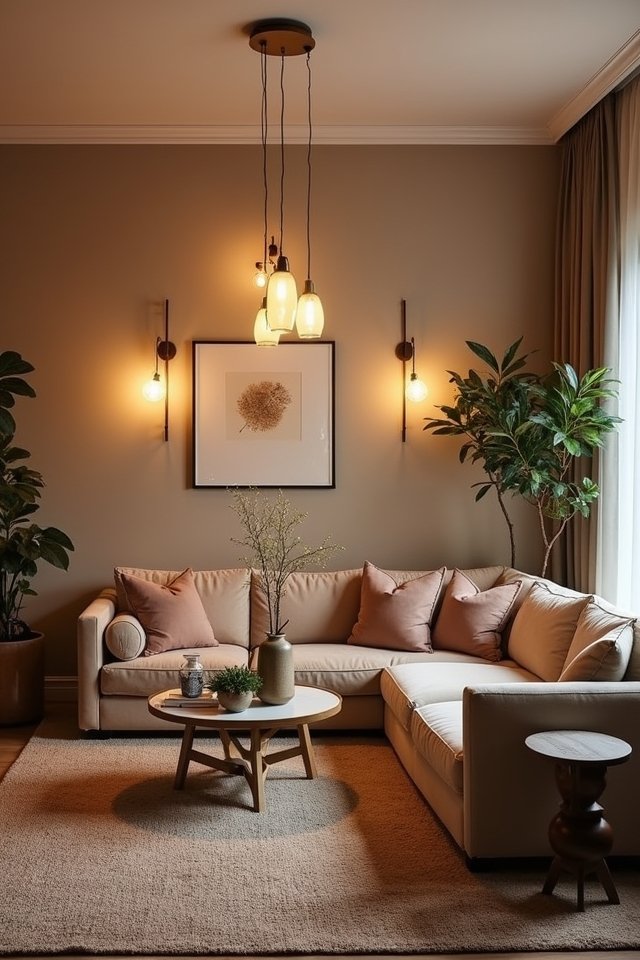 layered lighting creates ambiance