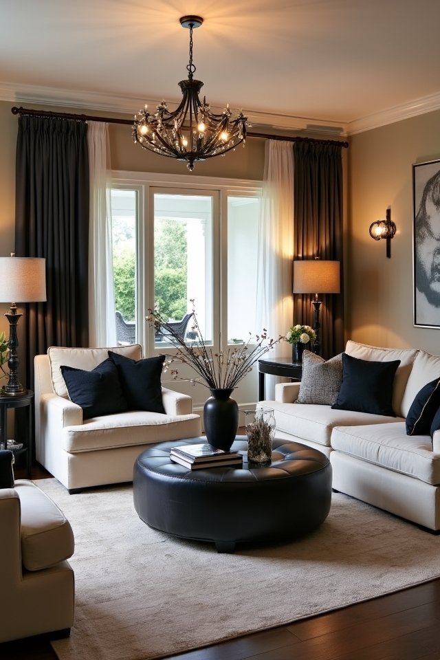 layered lighting enhances ambiance
