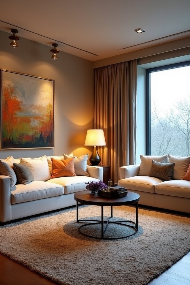 layered lighting enhances ambiance