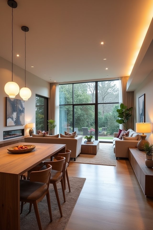 layered lighting enhances spaces