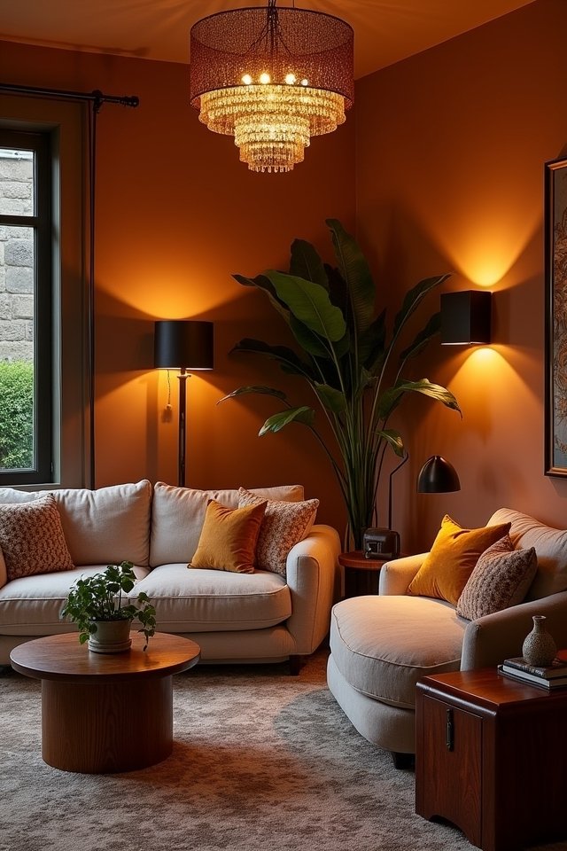 layered lighting for ambiance