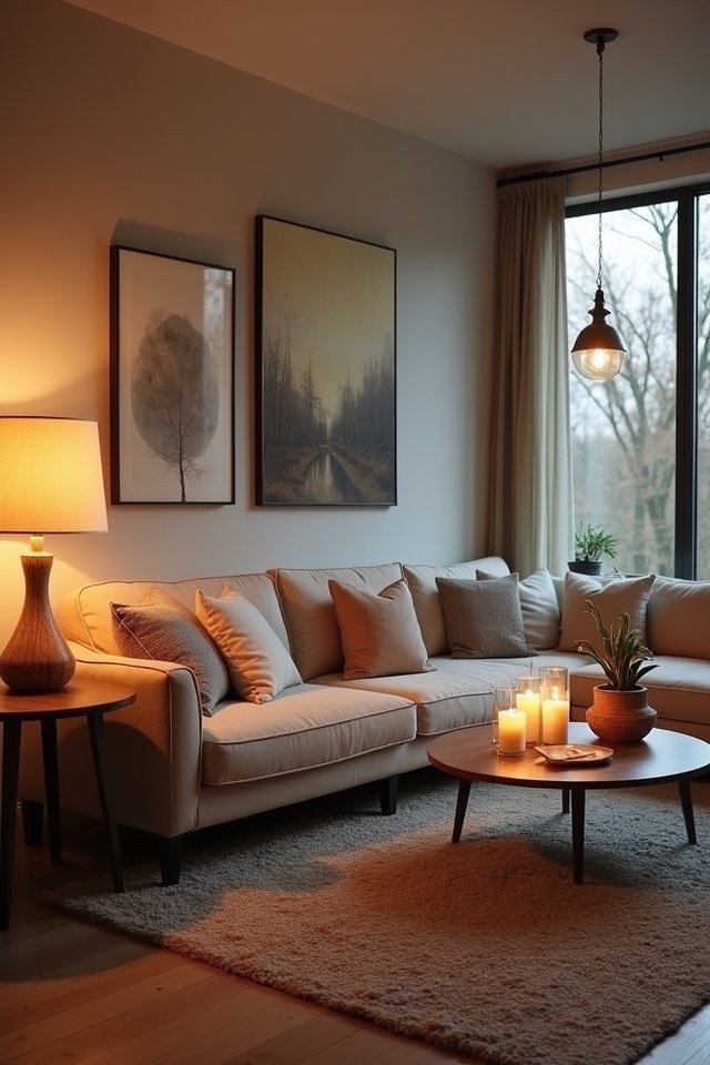 layered lighting for ambiance