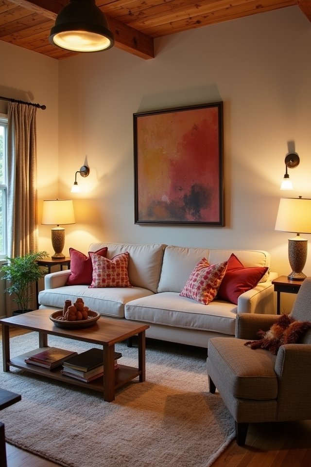 layered lighting for ambiance