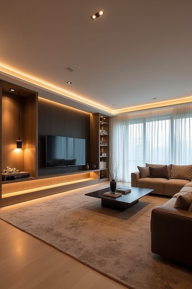 layered lighting for ambiance
