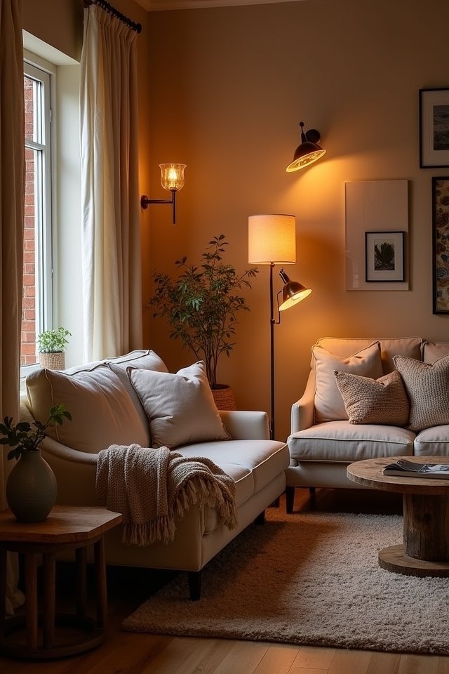 layered lighting for ambiance