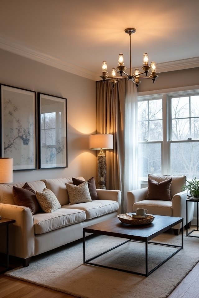 layered lighting for ambiance