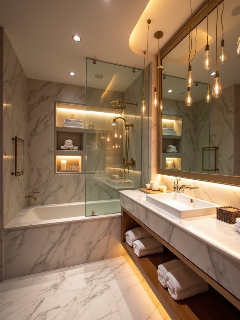 layered lighting for ambiance