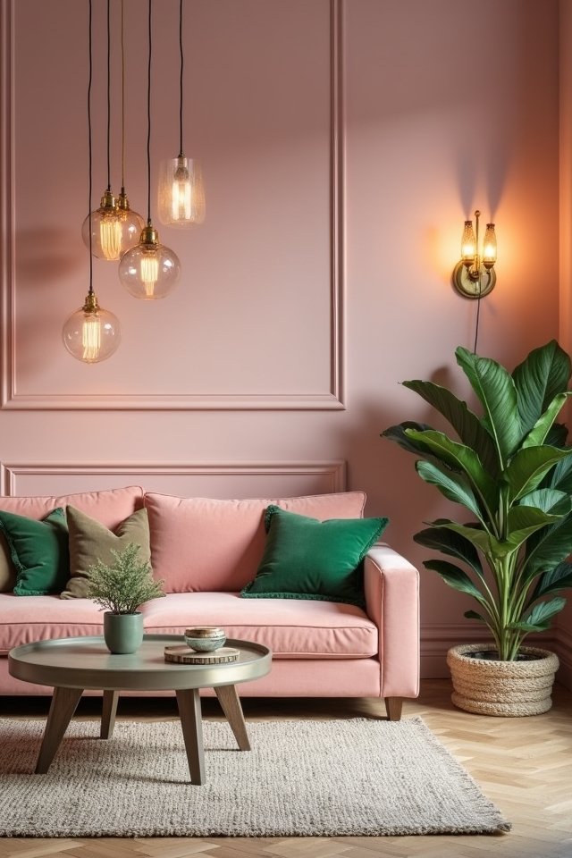 layered lighting for coziness