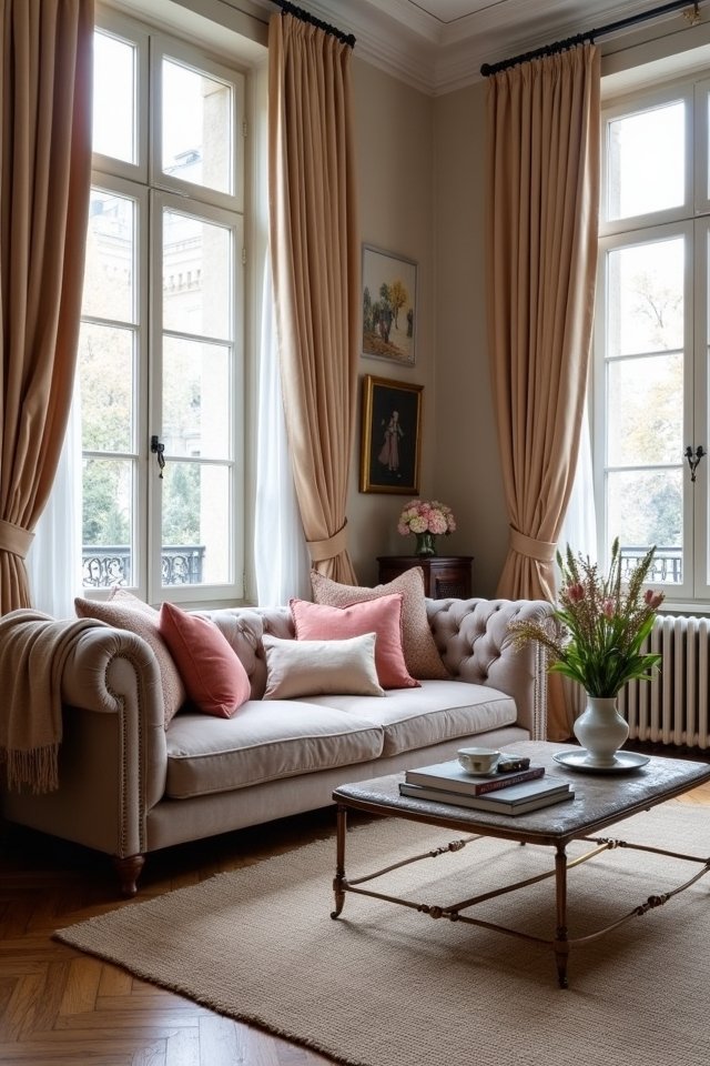 layered luxurious fabric textures