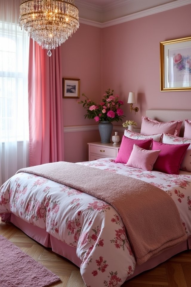 layered pinks create depth