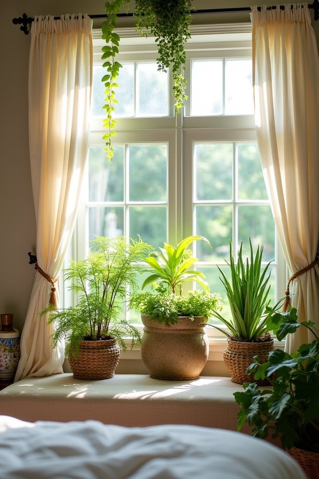 layered plants in containers