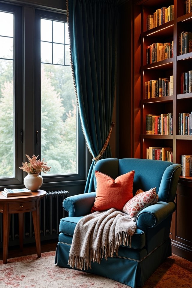layered rich textiles comfort