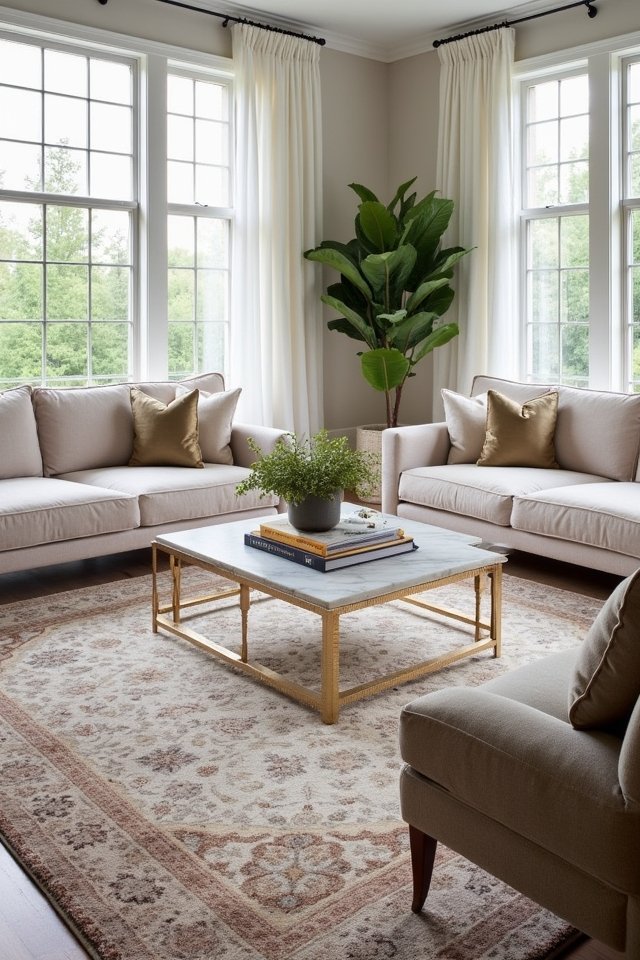 layered rugs for comfort