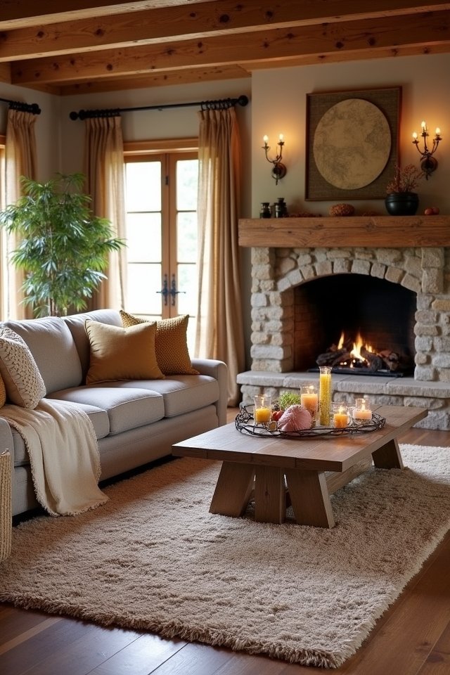 layered rugs for comfort