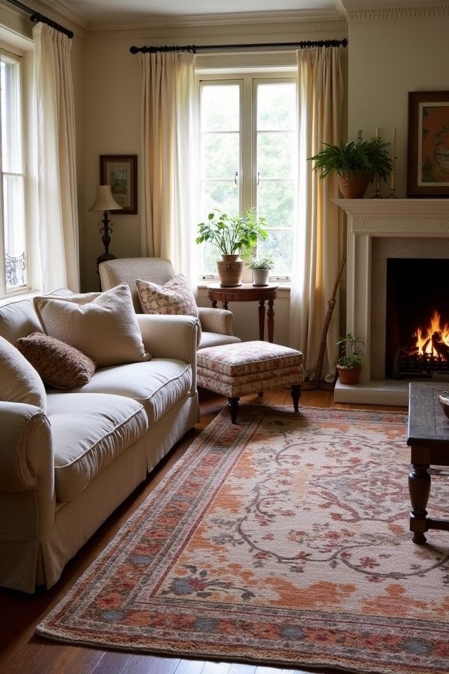 layered rugs for comfort