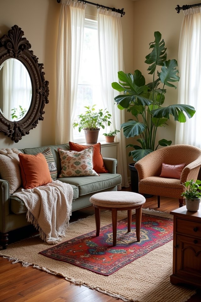 layered rugs for comfort