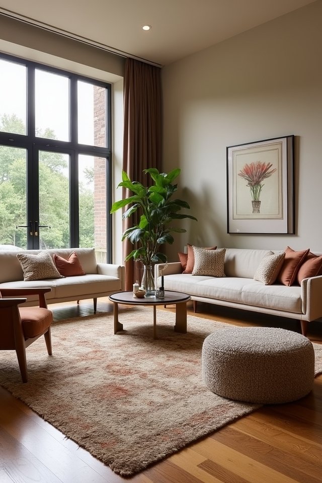 layered rugs for comfort