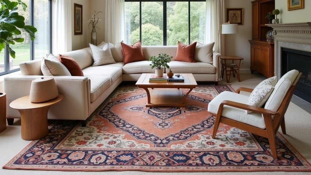 layered rugs for style