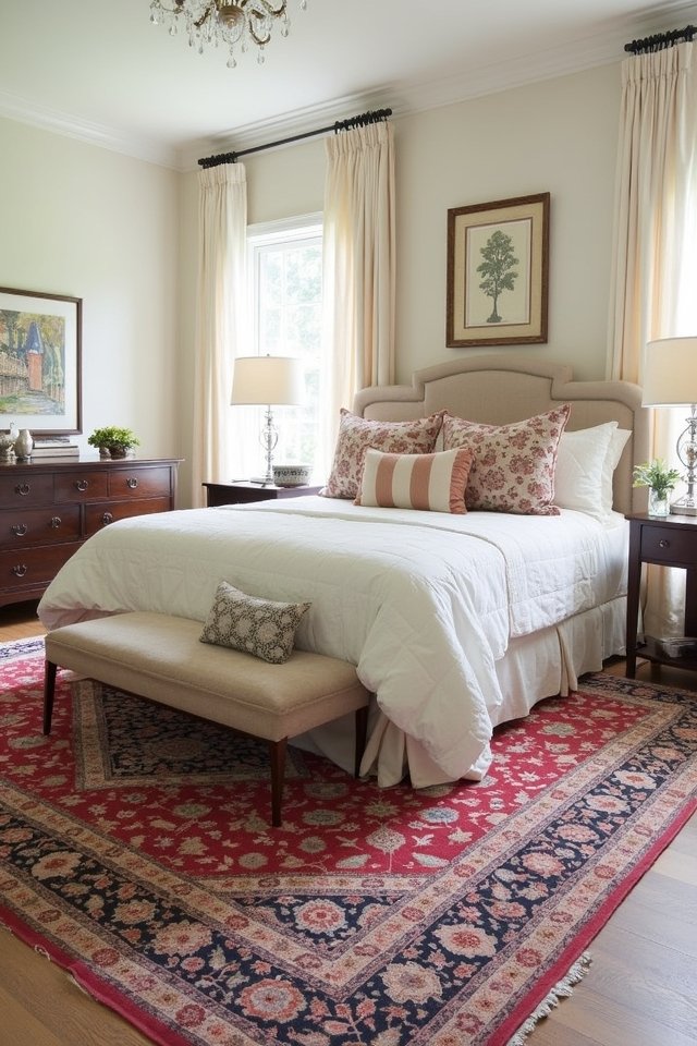 layered rugs for texture