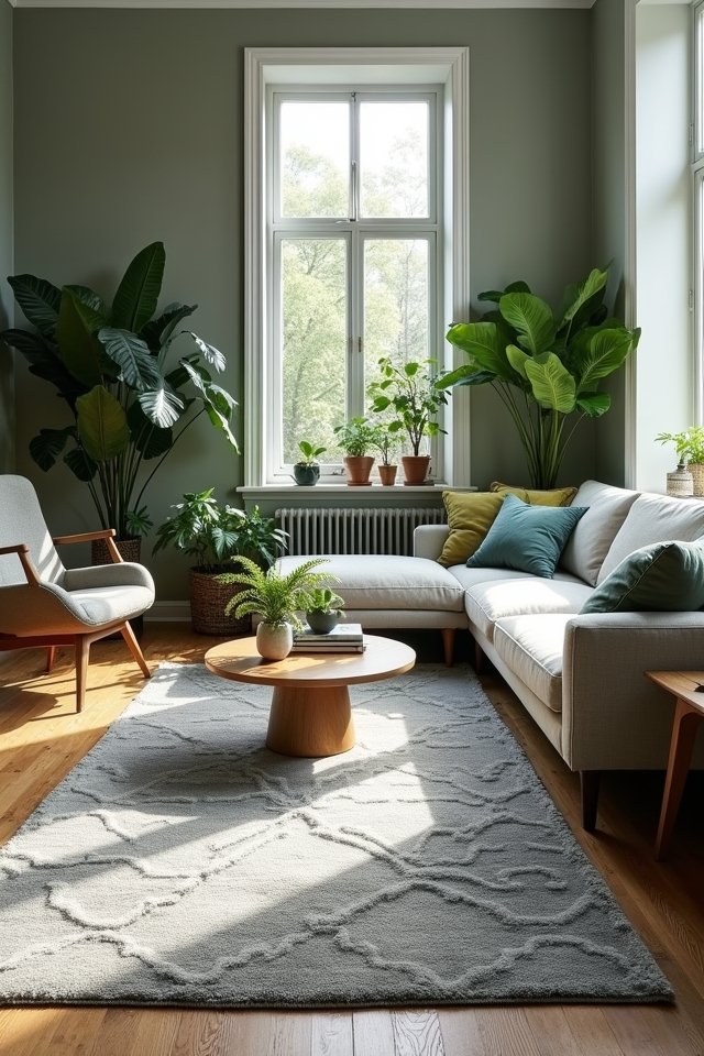 layered rugs for warmth