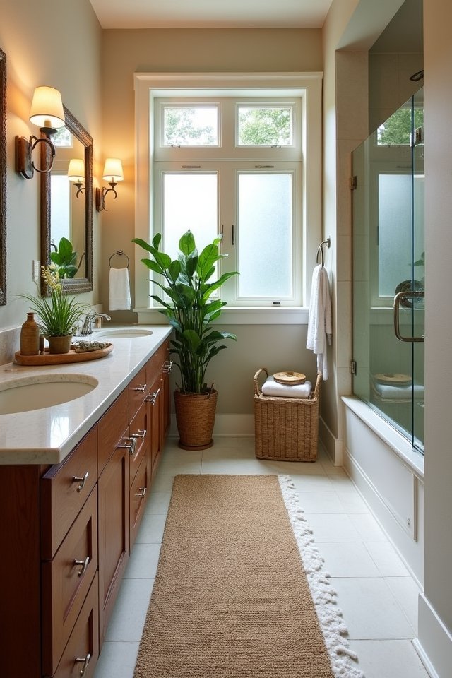 layered textured rugs warmth