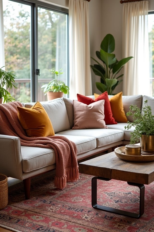 layered textures create coziness