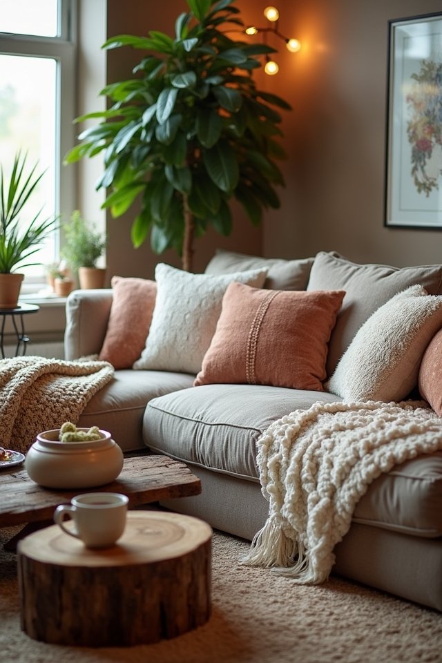 layered textures for comfort