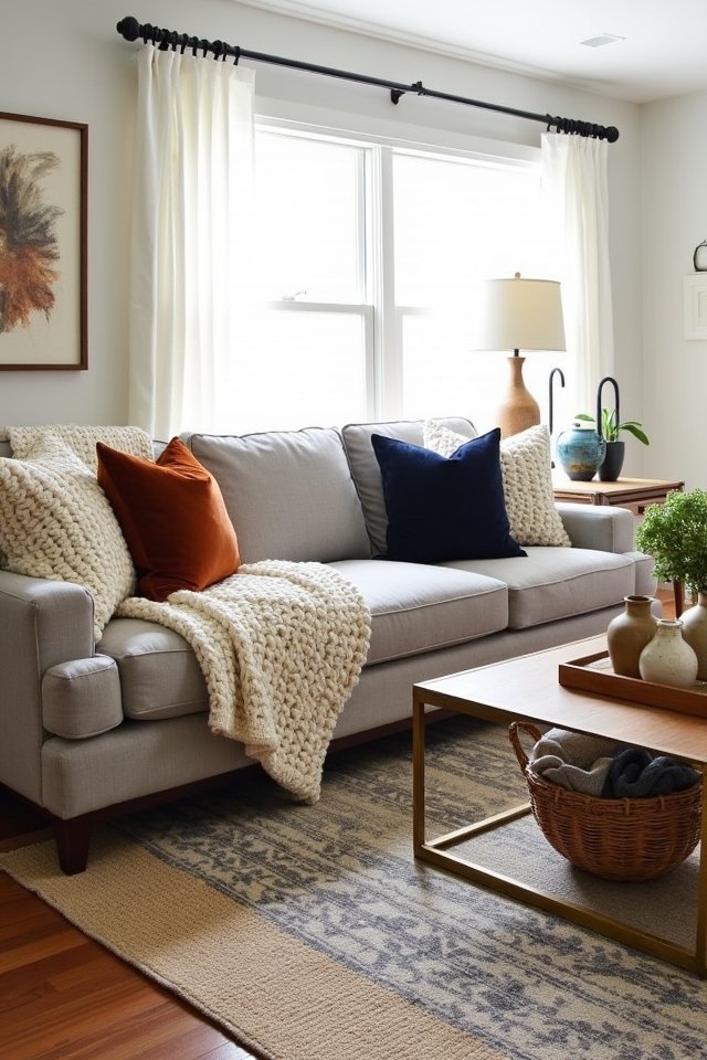 layered textures for comfort