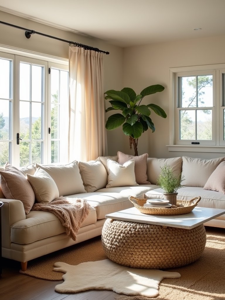 layered textures for coziness