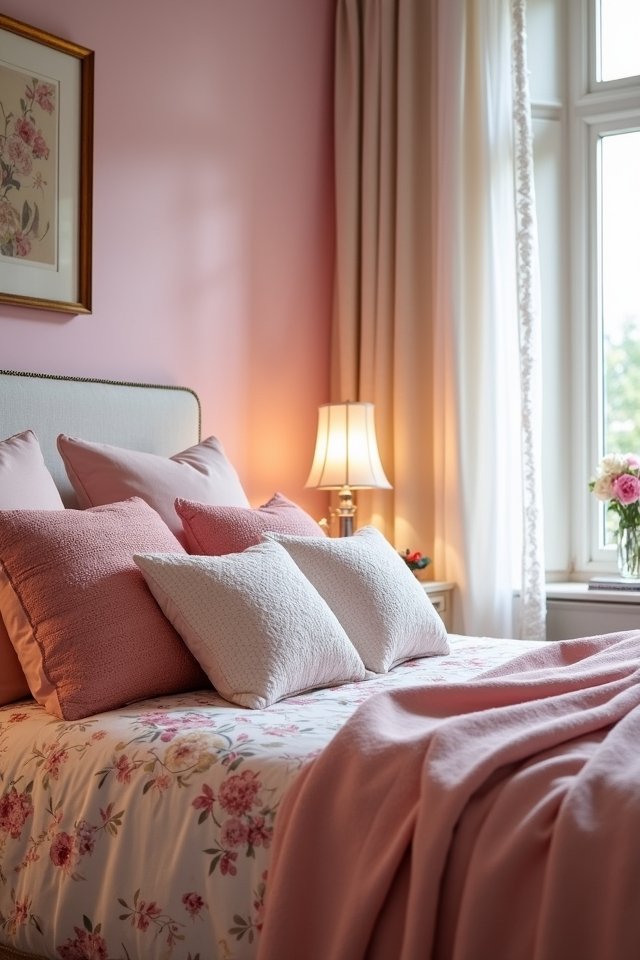 layered textures with pillows