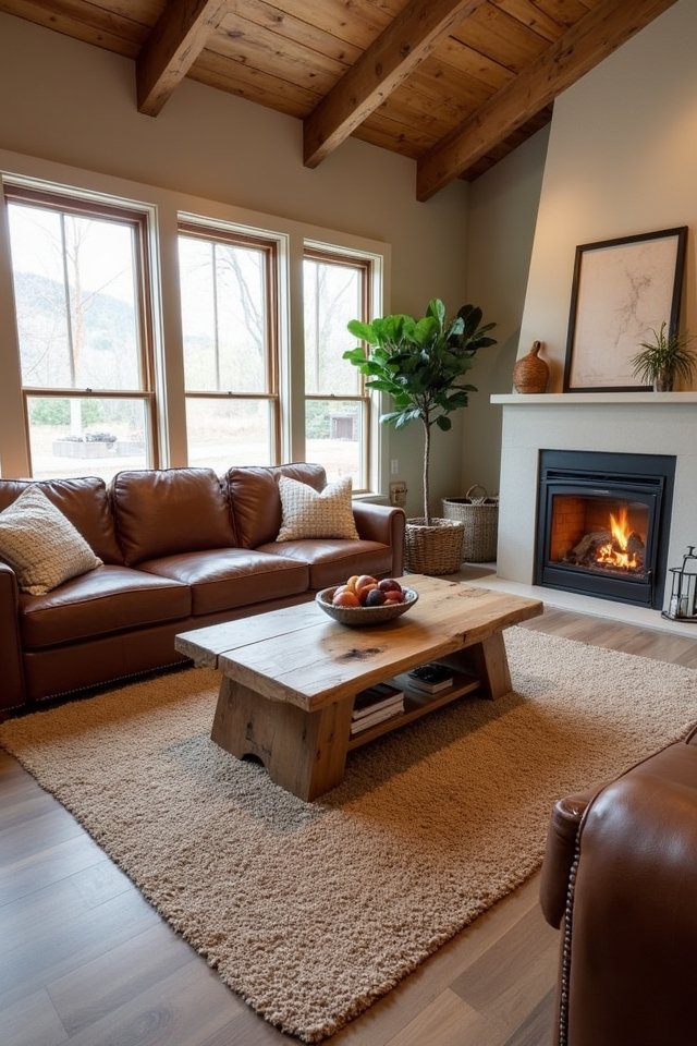 layering cozy decorative rugs