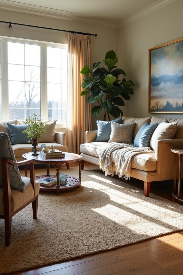 layering rugs for warmth