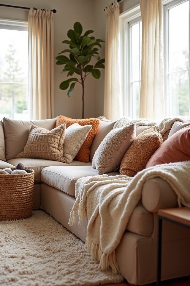 layering textures for coziness