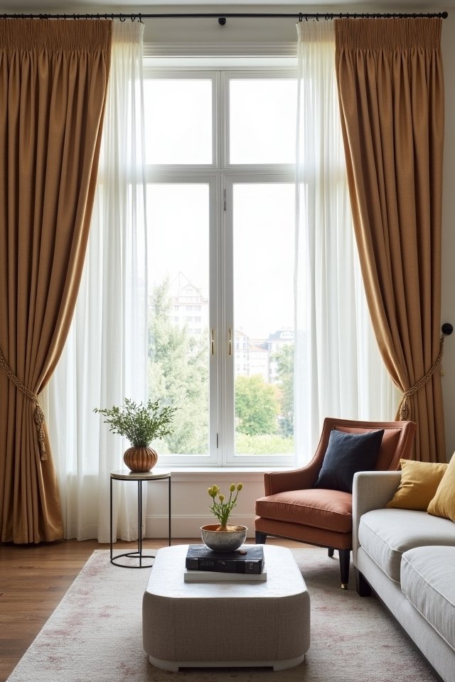 layering window treatments creatively
